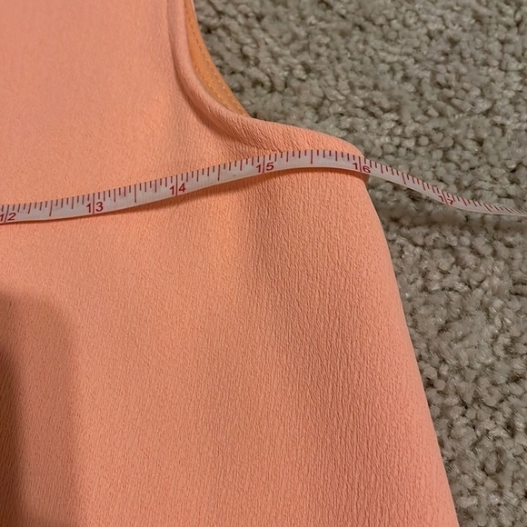 Anthropologie Everly Sleeveless Shift Orange Sherbert Small Dress EUC Lined Zip - Picture 5 of 8